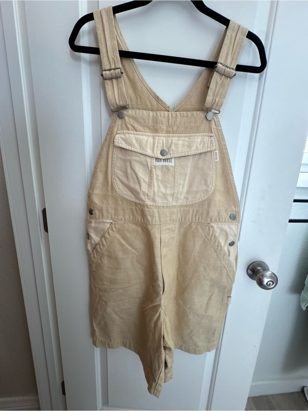 Japanese brand Pink House Denim Short Overalls